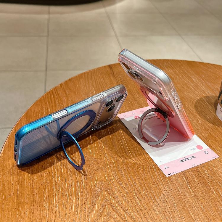 Ốp lưng điện thoại MagSafe có giá đỡ xoay 360 độ trong suốt chuyển màu, dành cho iPhone 17 Pro Max, iPhone 17 Pro, iPhone 17, iPhone Air, iPhone 16 Pro Max, iPhone 16 Pro, iPhone 16 Plus, iPhone 16