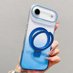 Ốp lưng điện thoại MagSafe có vòng kim loại trong suốt chuyển màu, dành cho iPhone 17 Pro Max, iPhone 17 Pro, iPhone 17, iPhone Air, iPhone 16 Pro Max, iPhone 16 Pro, iPhone 16 Plus, iPhone 16