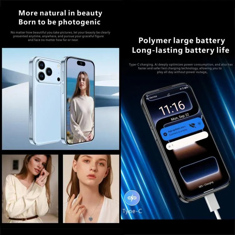 Melrose S17 Pro Mini, 4GB+64GB, Màn hình 3.75 inch Android 12.0 MTK6765 Octa Core, Mạng: 4G, 2 SIM, Hỗ trợ Google Play