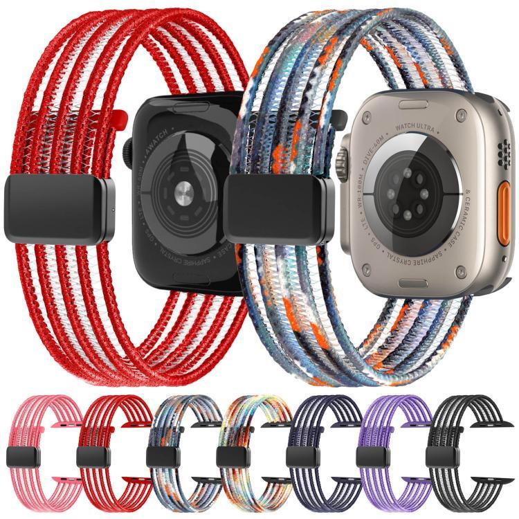 Dây đồng hồ dây cá nylon thoáng khí, Dành cho Apple Watch 46mm / 49mm / 45mm / 44mm, Dành cho Apple Watch S11 42mm / 41mm / 40mm / 38mm