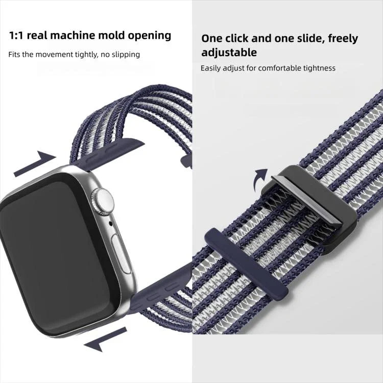 Dây đồng hồ dây cá nylon thoáng khí, Dành cho Apple Watch 46mm / 49mm / 45mm / 44mm, Dành cho Apple Watch S11 42mm / 41mm / 40mm / 38mm