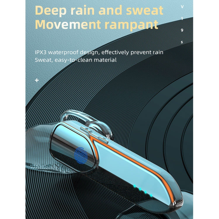 Tai nghe Bluetooth 5.0 phong cách doanh nhân V19S cảm ứng vân tay