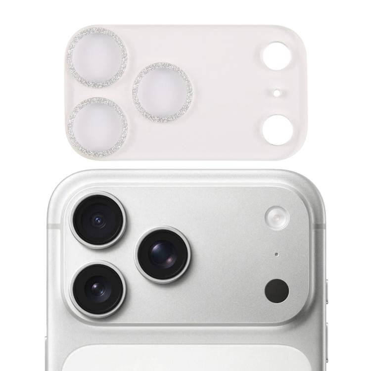 Miếng dán kính cường lực vòng kim tuyến bảo vệ ống kính camera, dành cho iPhone 17 Pro Max, iPhone 17 Pro