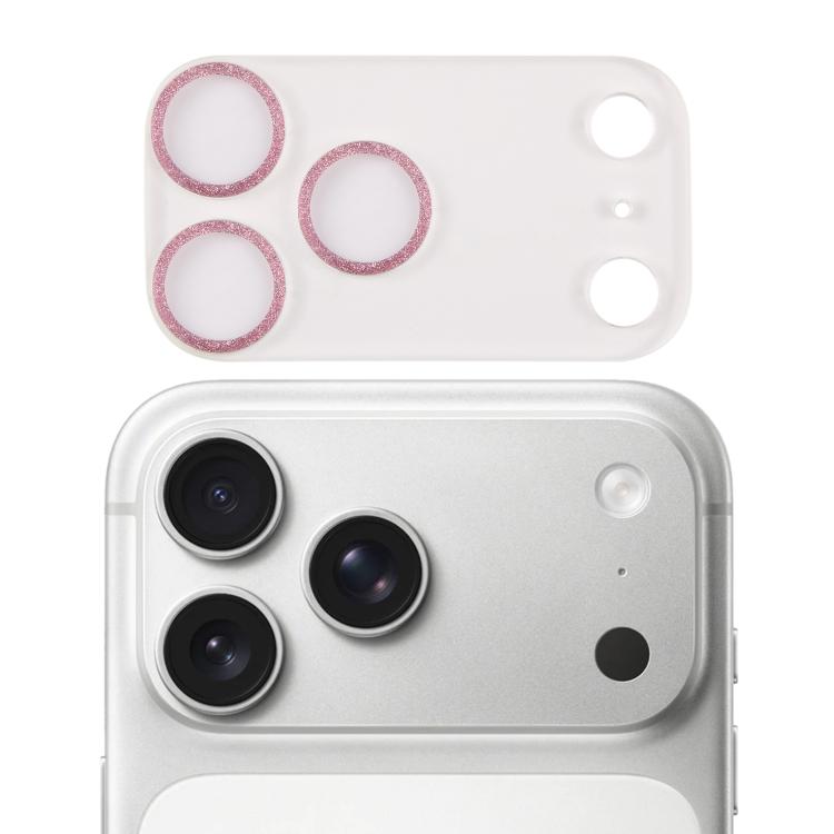 Miếng dán kính cường lực vòng kim tuyến bảo vệ ống kính camera, dành cho iPhone 17 Pro Max, iPhone 17 Pro