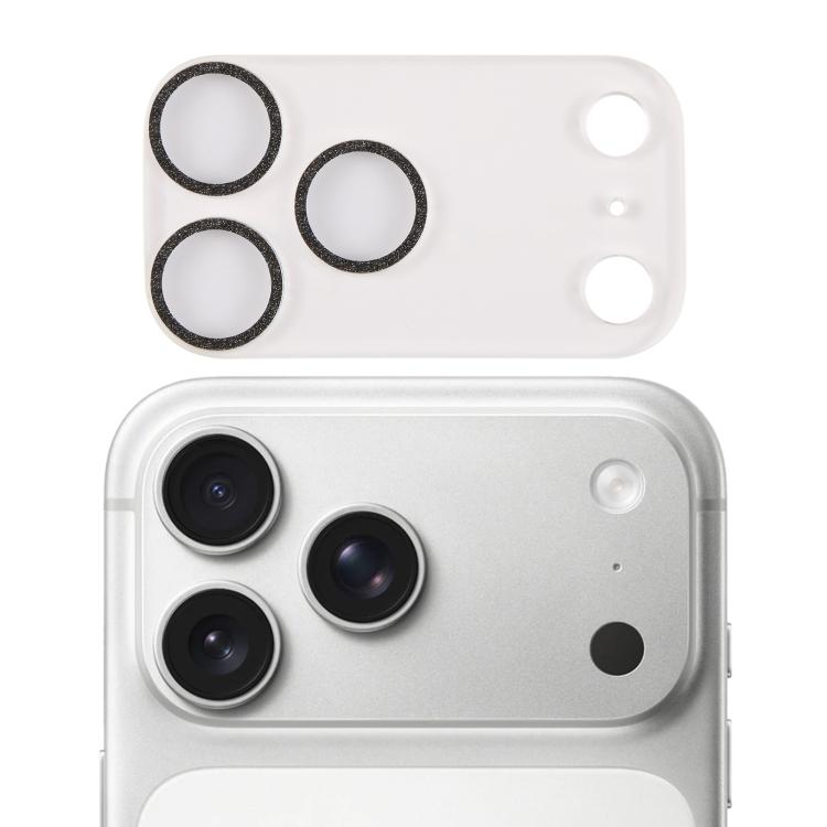 Miếng dán kính cường lực vòng kim tuyến bảo vệ ống kính camera, dành cho iPhone 17 Pro Max, iPhone 17 Pro