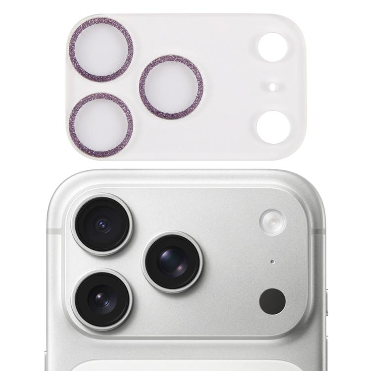 Miếng dán kính cường lực vòng kim tuyến bảo vệ ống kính camera, dành cho iPhone 17 Pro Max, iPhone 17 Pro