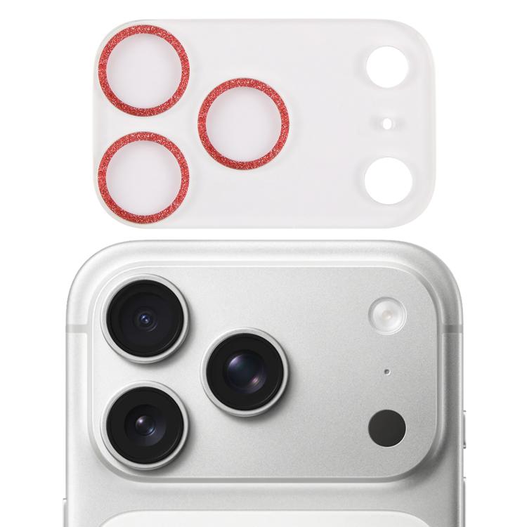 Miếng dán kính cường lực vòng kim tuyến bảo vệ ống kính camera, dành cho iPhone 17 Pro Max, iPhone 17 Pro