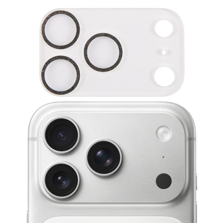 Miếng dán kính cường lực vòng kim tuyến bảo vệ ống kính camera, dành cho iPhone 17 Pro Max, iPhone 17 Pro