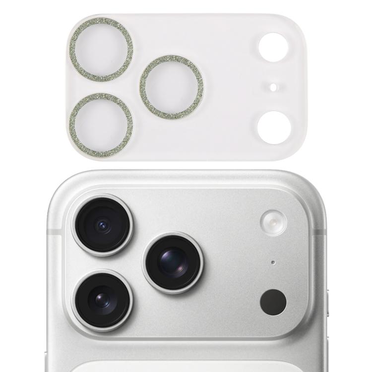 Miếng dán kính cường lực vòng kim tuyến bảo vệ ống kính camera, dành cho iPhone 17 Pro Max, iPhone 17 Pro