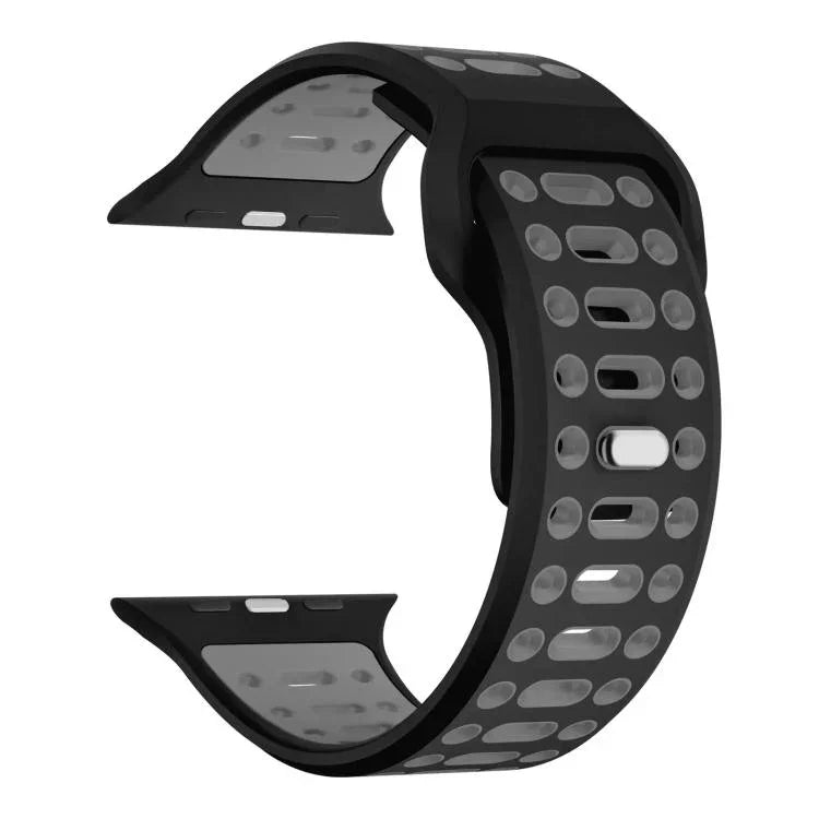 Dây đồng hồ thể thao silicone thoáng khí hai màu xDfind, Dành cho Apple Watch 46mm / 49mm / 45mm / 44mm