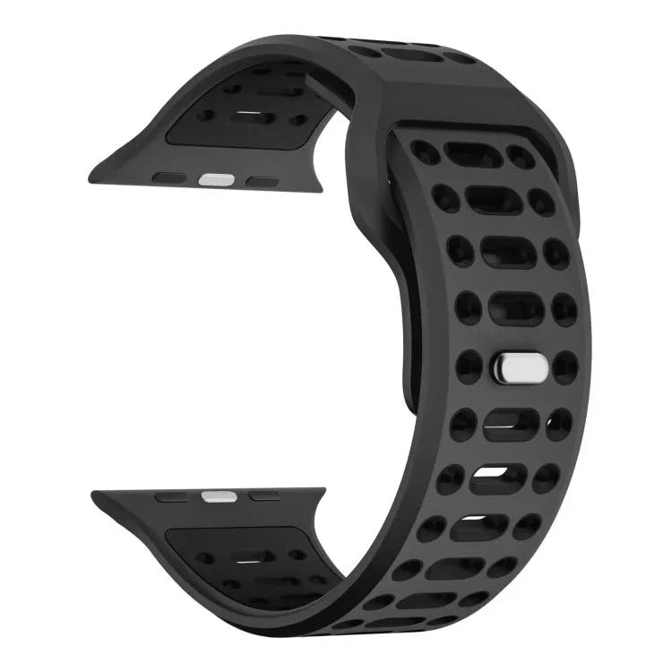 Dây đồng hồ thể thao silicone thoáng khí hai màu xDfind, Dành cho Apple Watch 46mm / 49mm / 45mm / 44mm