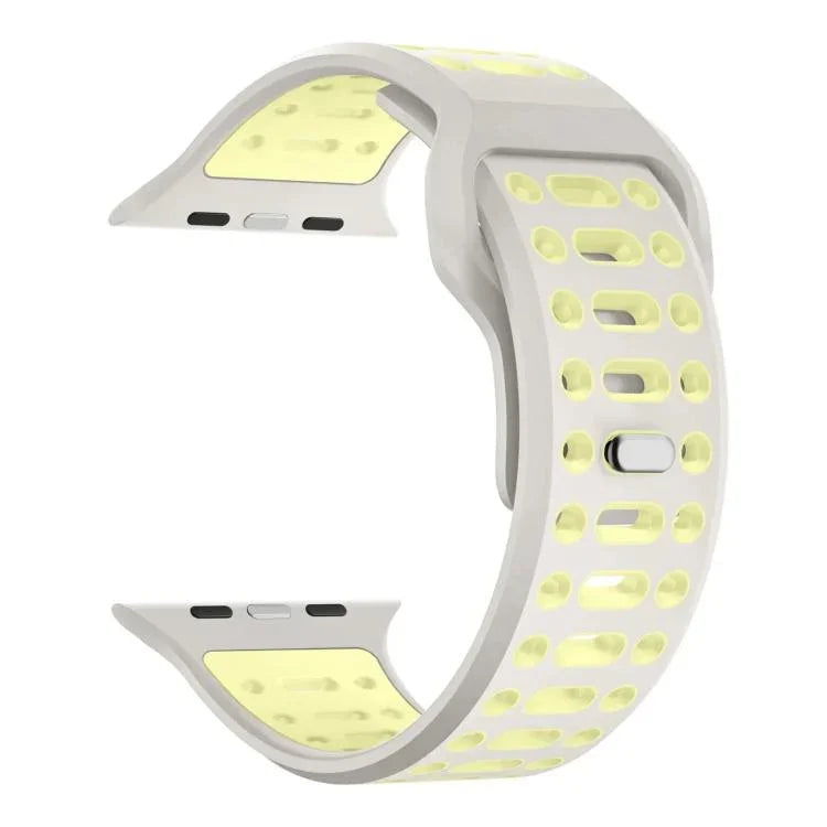 Dây đồng hồ thể thao silicone thoáng khí hai màu xDfind, Dành cho Apple Watch 46mm / 49mm / 45mm / 44mm
