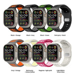 Dây đồng hồ thể thao silicone thoáng khí hai màu xDfind, Dành cho Apple Watch 46mm / 49mm / 45mm / 44mm