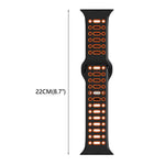 Dây đồng hồ thể thao silicone thoáng khí hai màu xDfind, Dành cho Apple Watch 46mm / 49mm / 45mm / 44mm