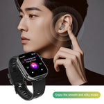 T99 Màn hình vuông 2.02 inch Tai nghe Bluetooth 2 trong 1 Đồng hồ thông minh chống nước IP67, Hỗ trợ đo oxy trong máu