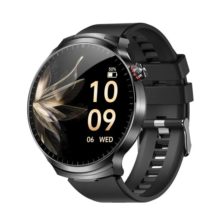 T100 Màn hình tròn 1.85 inch Tai nghe Bluetooth 2 trong 1 Đồng hồ thông minh chống nước IP67, Hỗ trợ đo oxy trong máu