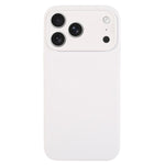 Ốp lưng điện thoại silicone lỏng màu trơn lỗ nhỏ tinh tế, dành cho iPhone 17 Pro