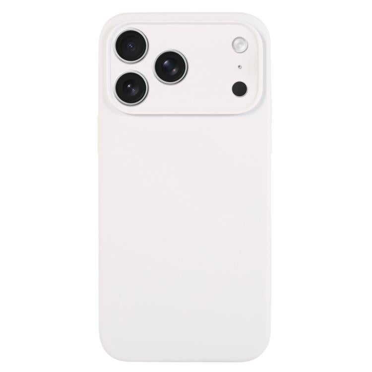 Ốp lưng điện thoại silicone lỏng màu trơn lỗ nhỏ tinh tế, dành cho iPhone 17 Pro
