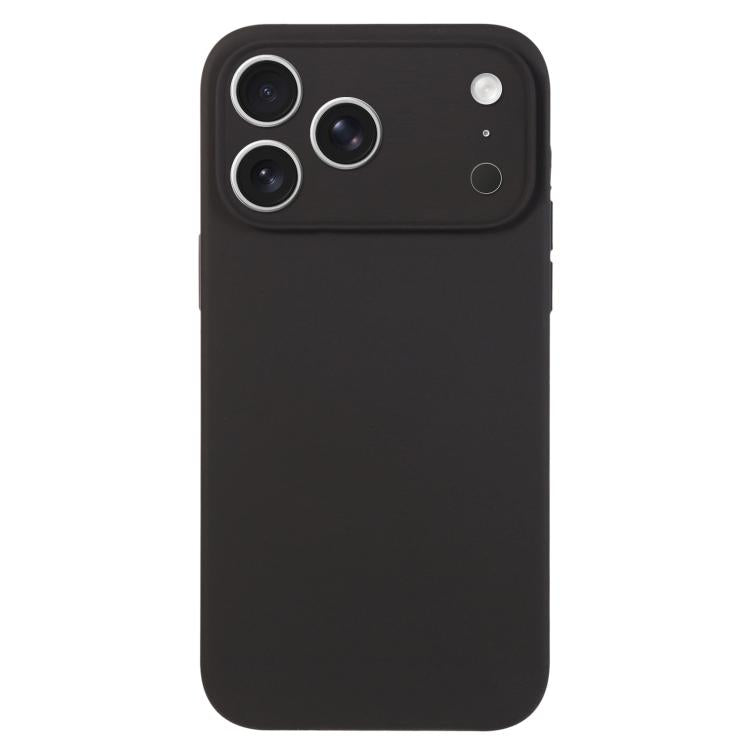 Ốp lưng điện thoại silicone lỏng màu trơn lỗ nhỏ tinh tế, dành cho iPhone 17 Pro
