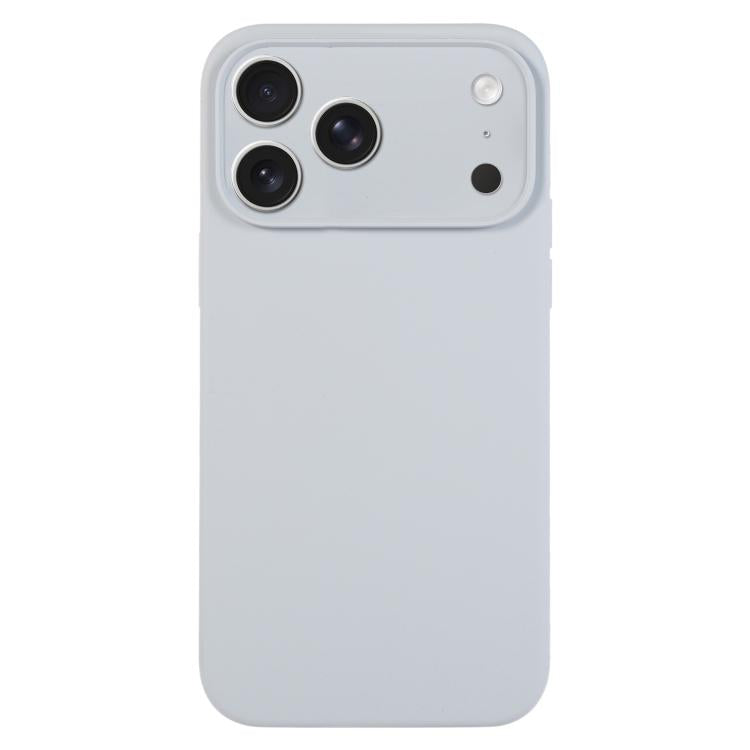 Ốp lưng điện thoại silicone lỏng màu trơn lỗ nhỏ tinh tế, dành cho iPhone 17 Pro