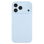 Ốp lưng điện thoại silicone lỏng màu trơn lỗ nhỏ tinh tế, dành cho iPhone 17 Pro