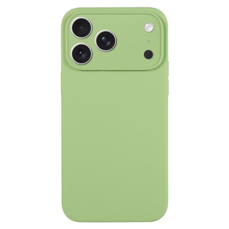 Ốp lưng điện thoại silicone lỏng màu trơn lỗ nhỏ tinh tế, dành cho iPhone 17 Pro