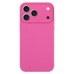 Ốp lưng điện thoại silicone lỏng màu trơn lỗ nhỏ tinh tế, dành cho iPhone 17 Pro