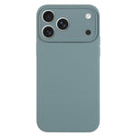 Ốp lưng điện thoại silicone lỏng màu trơn lỗ nhỏ tinh tế, dành cho iPhone 17 Pro