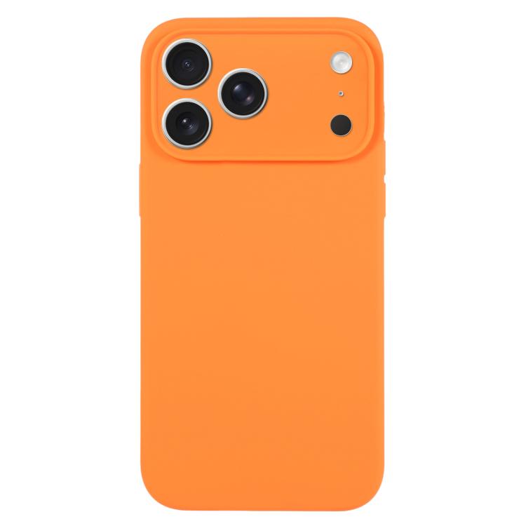 Ốp lưng điện thoại silicone lỏng màu trơn lỗ nhỏ tinh tế, dành cho iPhone 17 Pro