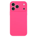 Ốp lưng điện thoại silicone lỏng màu trơn lỗ nhỏ tinh tế, dành cho iPhone 17 Pro