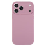 Ốp lưng điện thoại silicone lỏng màu trơn lỗ nhỏ tinh tế, dành cho iPhone 17 Pro