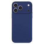Ốp lưng điện thoại silicone lỏng màu trơn lỗ nhỏ tinh tế, dành cho iPhone 17 Pro