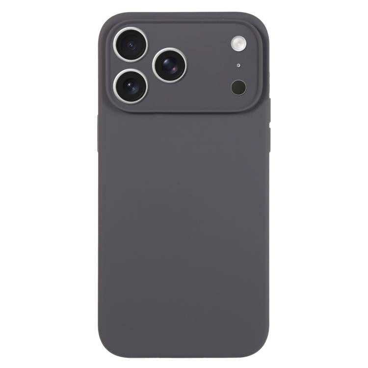 Ốp lưng điện thoại silicone lỏng màu trơn lỗ nhỏ tinh tế, dành cho iPhone 17 Pro