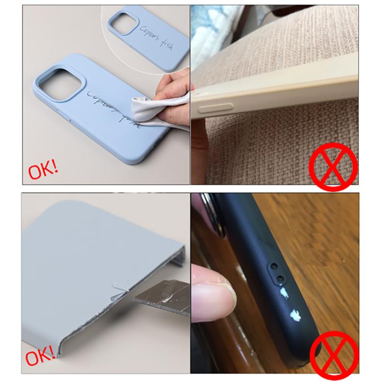 Ốp lưng điện thoại silicone lỏng màu trơn lỗ nhỏ tinh tế, dành cho iPhone 17 Pro