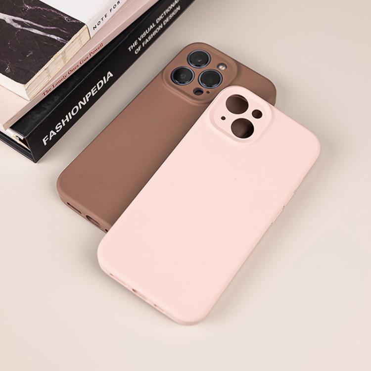 Ốp lưng điện thoại silicone lỏng màu trơn lỗ nhỏ tinh tế, dành cho iPhone 17 Pro