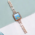 Dây đồng hồ kim loại kim cương vòng tay xDfind hình Nơ, Dành cho Apple Watch 42 / 44 / 45 / 46 / 49mm, Dành cho Apple Watch 38 / 40 / 41 / S11 42mm