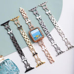 Dây đồng hồ kim loại kim cương vòng tay xDfind hình Nơ, Dành cho Apple Watch 42 / 44 / 45 / 46 / 49mm, Dành cho Apple Watch 38 / 40 / 41 / S11 42mm
