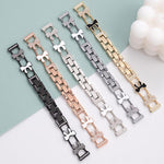 Dây đồng hồ kim loại kim cương vòng tay xDfind hình Nơ, Dành cho Apple Watch 42 / 44 / 45 / 46 / 49mm, Dành cho Apple Watch 38 / 40 / 41 / S11 42mm