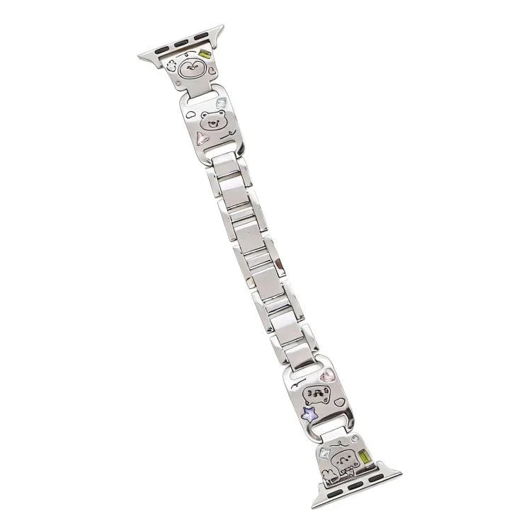 Dây đồng hồ kim loại kim cương vòng tay xDfind Happy Zoo, Dành cho Apple Watch 42 / 44 / 45 / 46 / 49mm, Dành cho Apple Watch 38 / 40 / 41 / S11 42mm