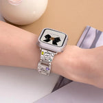 Dây đồng hồ kim loại kim cương vòng tay xDfind Happy Zoo, Dành cho Apple Watch 42 / 44 / 45 / 46 / 49mm, Dành cho Apple Watch 38 / 40 / 41 / S11 42mm