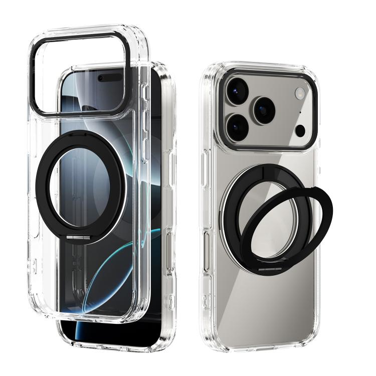 Ốp lưng điện thoại trong suốt ABEEL MagSafe Q-LUCK có giá đỡ xoay, dành cho iPhone 17 Pro Max, iPhone 17 Pro, iPhone 17, iPhone Air, iPhone 16 Pro Max, iPhone 16 Pro, iPhone 16 Plus, iPhone 16
