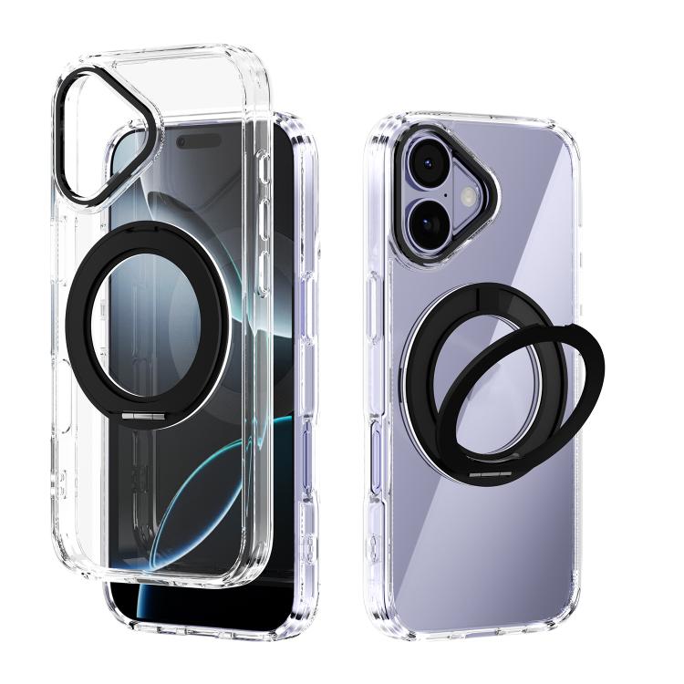 Ốp lưng điện thoại trong suốt ABEEL MagSafe Q-LUCK có giá đỡ xoay, dành cho iPhone 17 Pro Max, iPhone 17 Pro, iPhone 17, iPhone Air, iPhone 16 Pro Max, iPhone 16 Pro, iPhone 16 Plus, iPhone 16