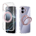 Ốp lưng điện thoại trong suốt ABEEL MagSafe Q-LUCK có giá đỡ xoay, dành cho iPhone 17 Pro Max, iPhone 17 Pro, iPhone 17, iPhone Air, iPhone 16 Pro Max, iPhone 16 Pro, iPhone 16 Plus, iPhone 16
