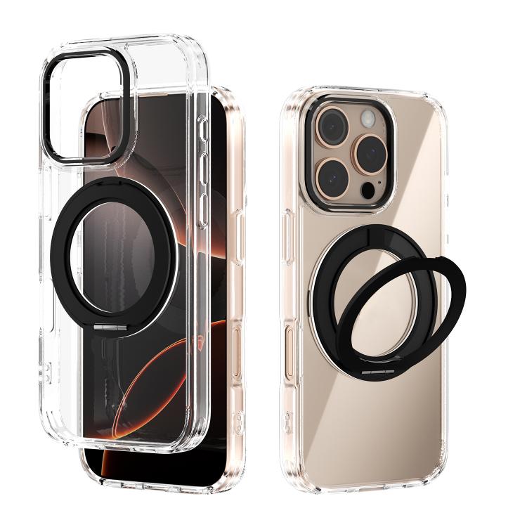 Ốp lưng điện thoại trong suốt ABEEL MagSafe Q-LUCK có giá đỡ xoay, dành cho iPhone 17 Pro Max, iPhone 17 Pro, iPhone 17, iPhone Air, iPhone 16 Pro Max, iPhone 16 Pro, iPhone 16 Plus, iPhone 16