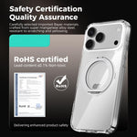 Ốp lưng điện thoại trong suốt ABEEL MagSafe Q-LUCK Pivot Bracket, dành cho iPhone 15 Pro Max, iPhone 15 Pro, iPhone 15 Plus, iPhone 15, iPhone 14 Plus, iPhone 14, iPhone 14 Pro, iPhone 14 Pro Max