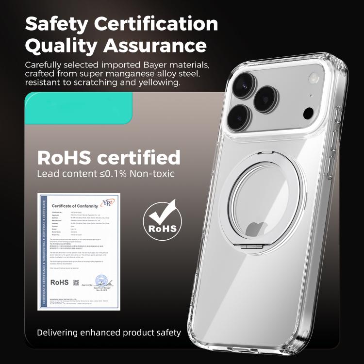 Ốp điện thoại trong suốt giá đỡ xoay Q-LUCK MagSafe ABEEL, dành cho iPhone 13 Pro Max, dành cho iPhone 13 Pro, dành cho iPhone 13