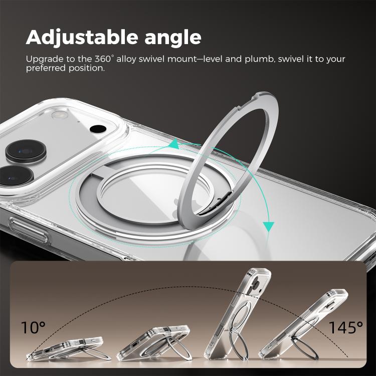 Ốp lưng điện thoại trong suốt ABEEL MagSafe Q-LUCK Pivot Bracket, dành cho iPhone 15 Pro Max, iPhone 15 Pro, iPhone 15 Plus, iPhone 15, iPhone 14 Plus, iPhone 14, iPhone 14 Pro, iPhone 14 Pro Max