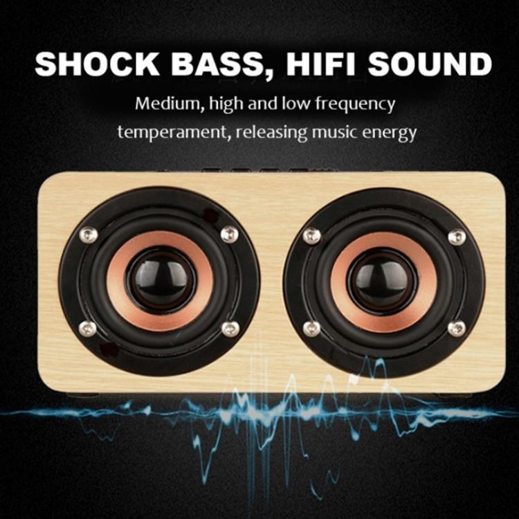 Loa Bluetooth không dây gỗ K5, hỗ trợ Bluetooth, AUX, thẻ TF, K5