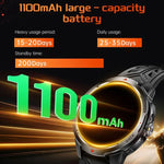 Đồng hồ thông minh thể thao ngoài trời KT88 màn hình TFT 1.7 inch, chống nước 3ATM kèm đèn pin