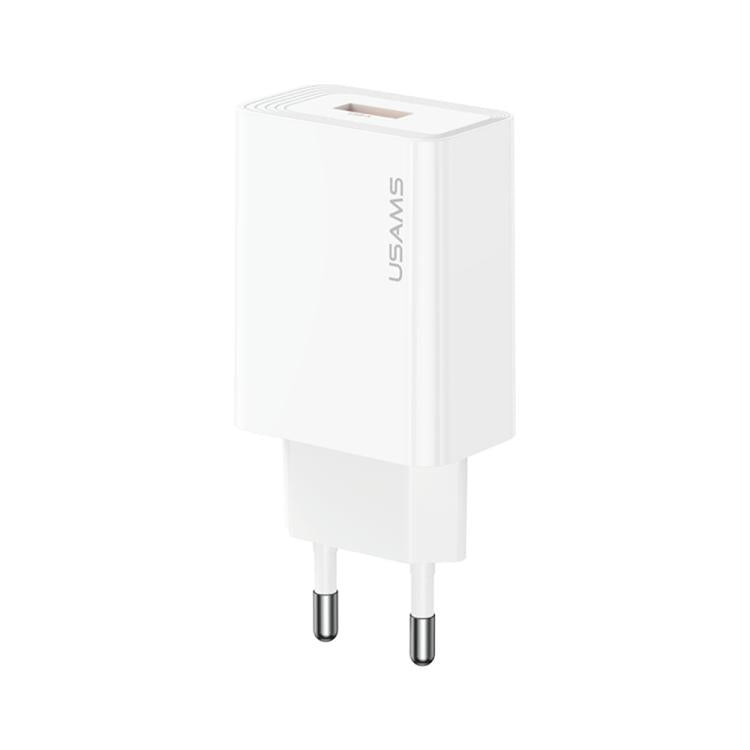 Bộ sạc nhanh cổng USB-A đơn USAMS CC324 T69 QC18W, CC324